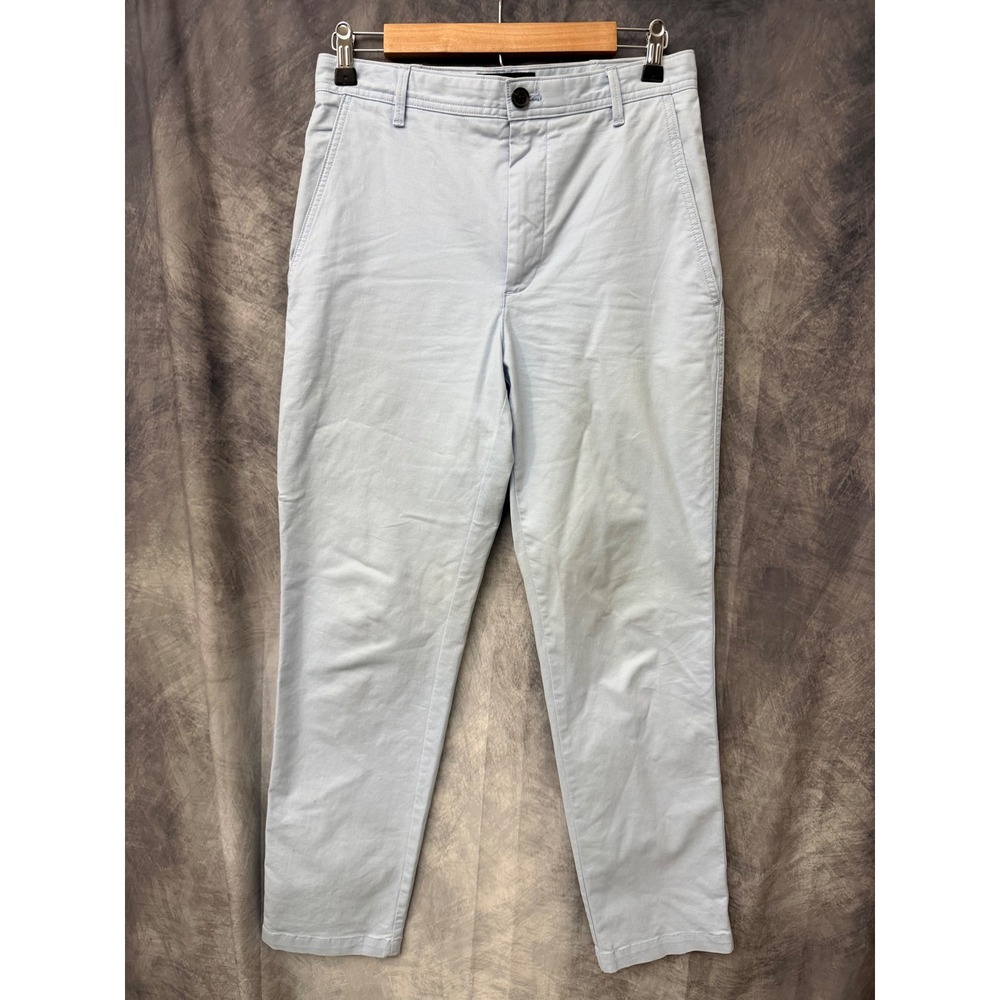 Banana Republic Women Light Blue High-Rise Authentic Chino Pants Size 4 Straight